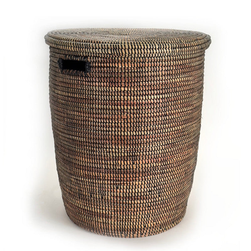 Black Flat Lid Basket - Reflecting the Beauty of Sustainable Living - Large