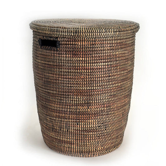 Black Flat Lid Basket - Reflecting the Beauty of Sustainable Living - Large