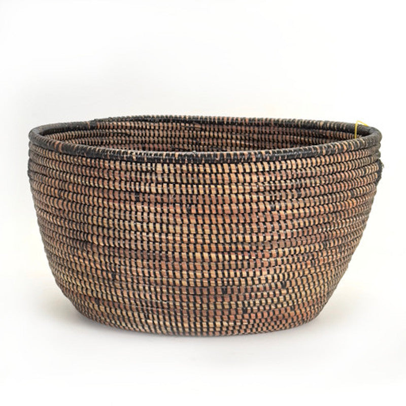 Black Oval Basket - From the Hands of an Artisan Basket Weaver