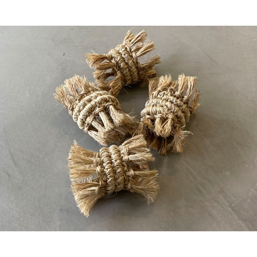 Fringes Napkin Rings by Tallo de Olivo - Set of 4