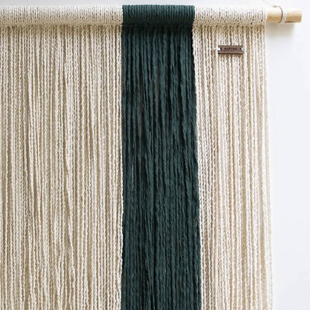 Green Moving Wall Hanging - Handmade in Mexico by Textile Artisans