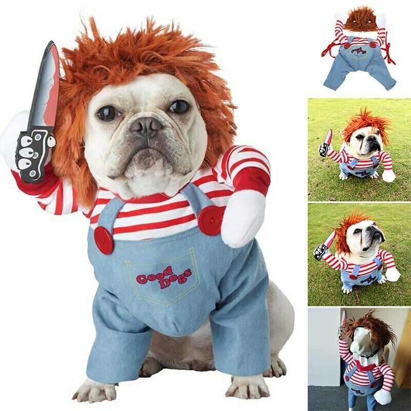 Halloween Adjustable Dog Cosplay Costume - Funny & Scary Costume for Party Gatherings