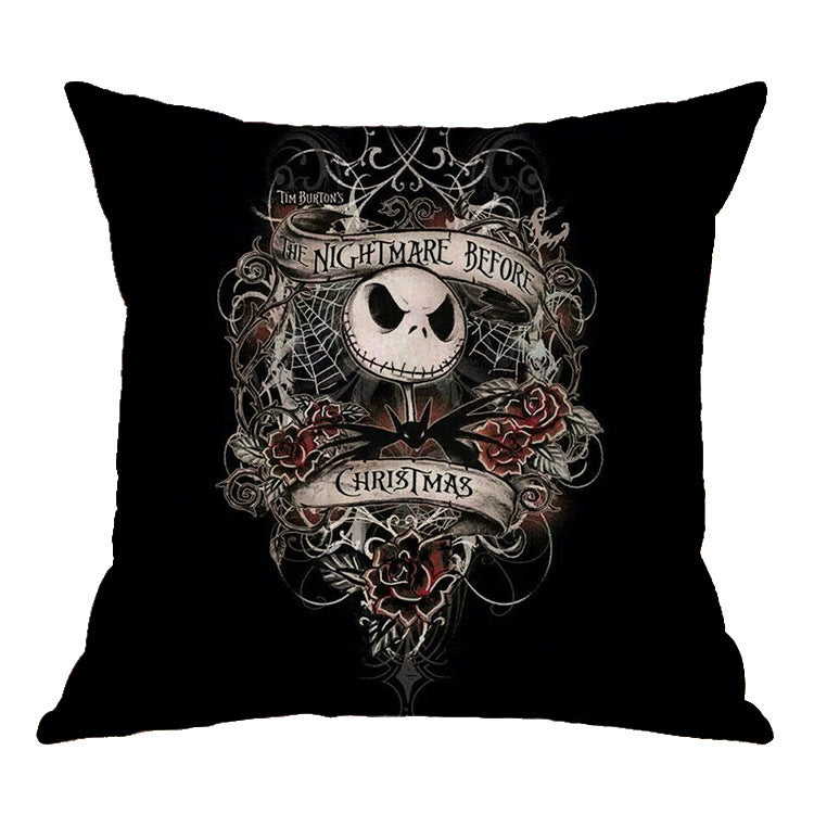 Linen Nightmare Before Christmas Halloween Pillow Covers