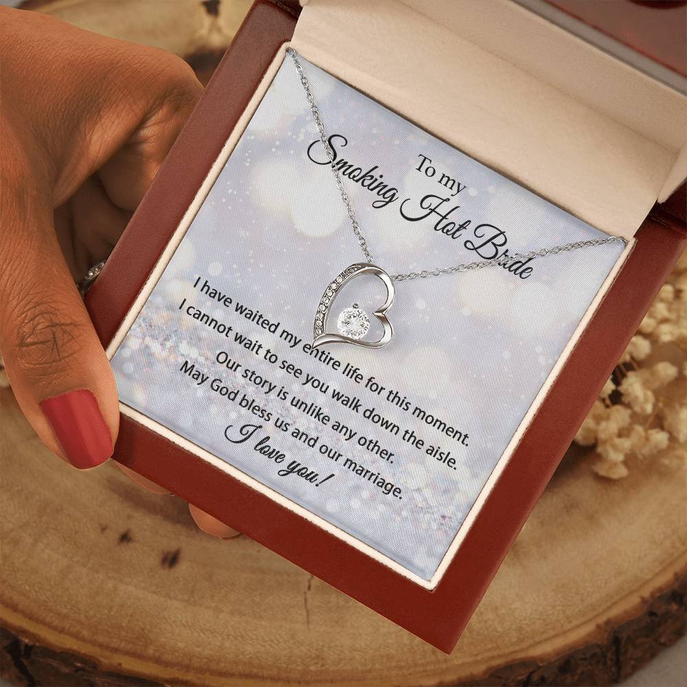 To My Smoking Hot Bride - Forever Love Necklace