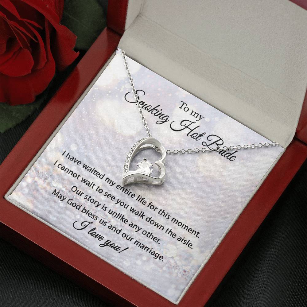 To My Smoking Hot Bride - Forever Love Necklace