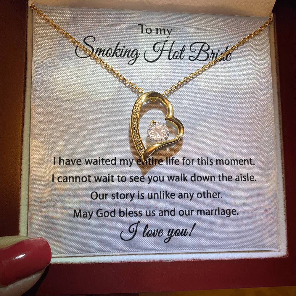 To My Smoking Hot Bride - Forever Love Necklace