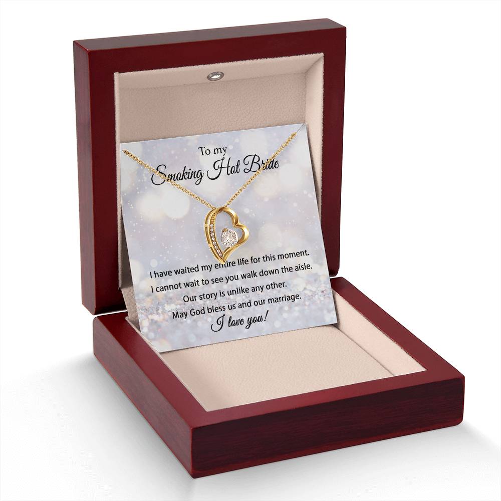 To My Smoking Hot Bride - Forever Love Necklace