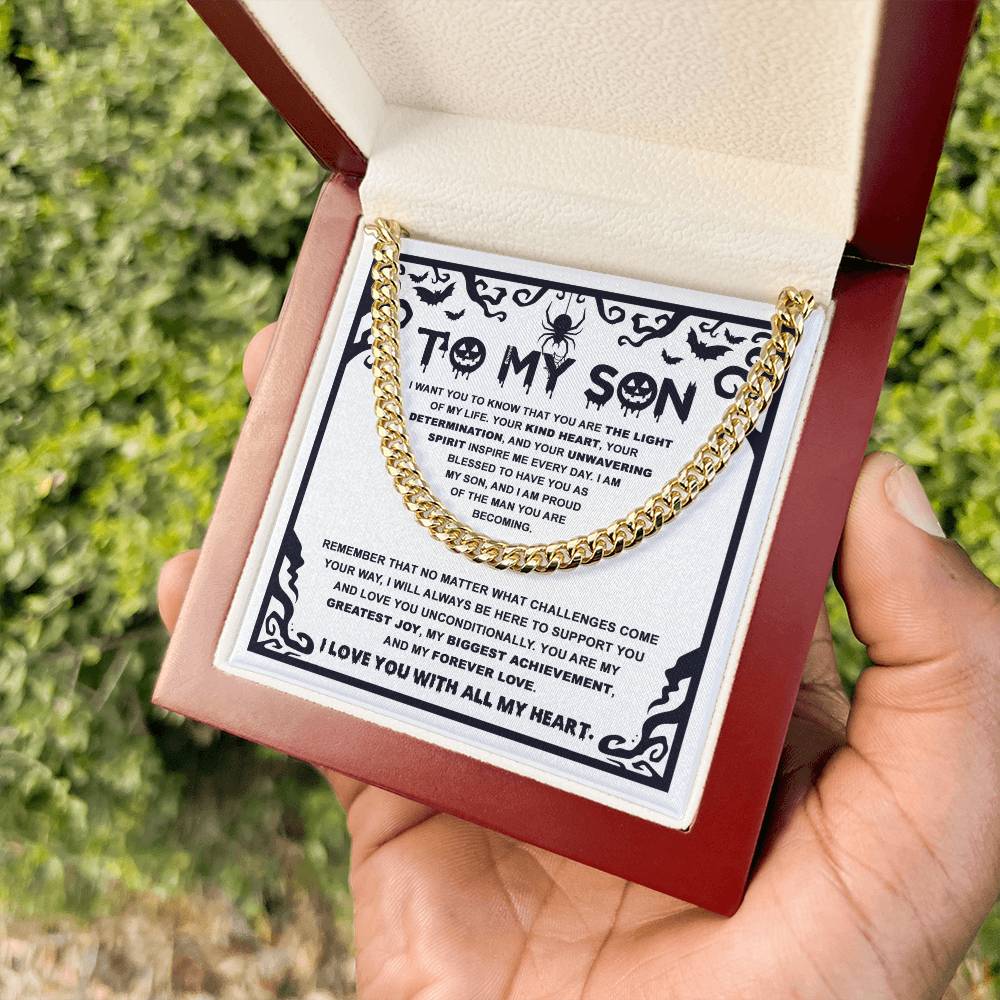 To My Son - My Proudest Achievement - Cuban Link Necklace