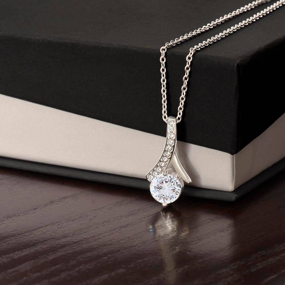 To My Beautiful Sister On Your Wedding Day - Alluring Beauty Necklace