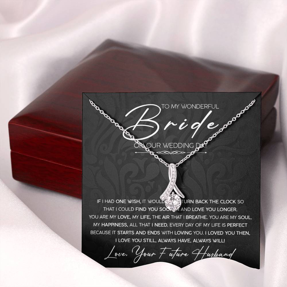 To My Wonderful Bride - Alluring Beauty Necklace