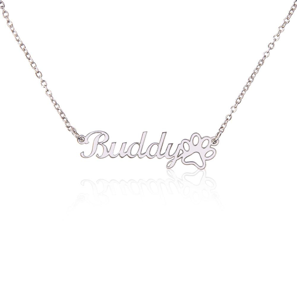 Paw Print Necklace - Personalized