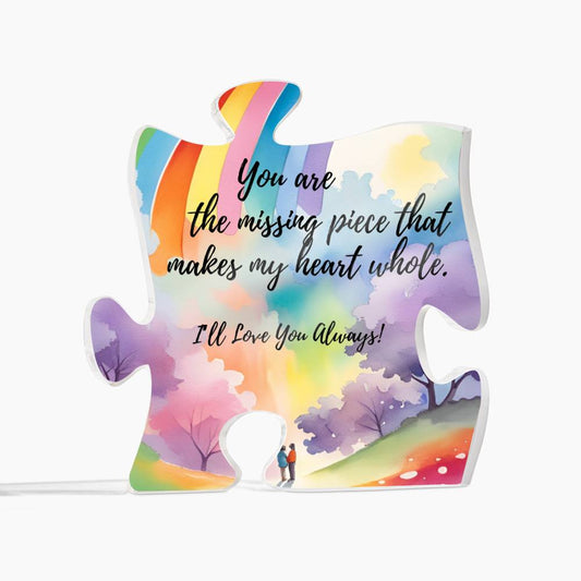 The Missing Piece - Acrylic Puzzle Piece Plaque Decor