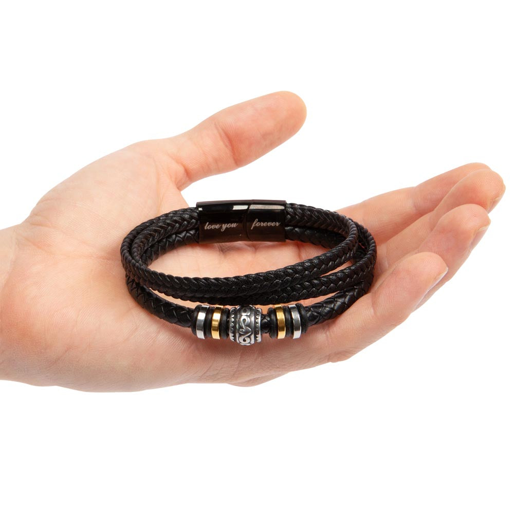 LGBTQIA+ In Your Arms I Found Love - Men's "Love You Forever" Bracelet