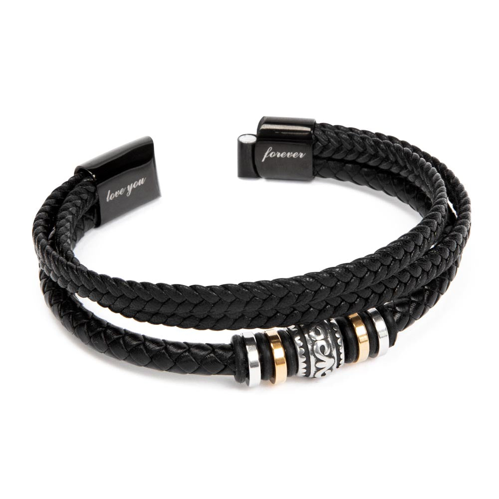 LGBTQIA+ In Your Arms I Found Love - Men's "Love You Forever" Bracelet