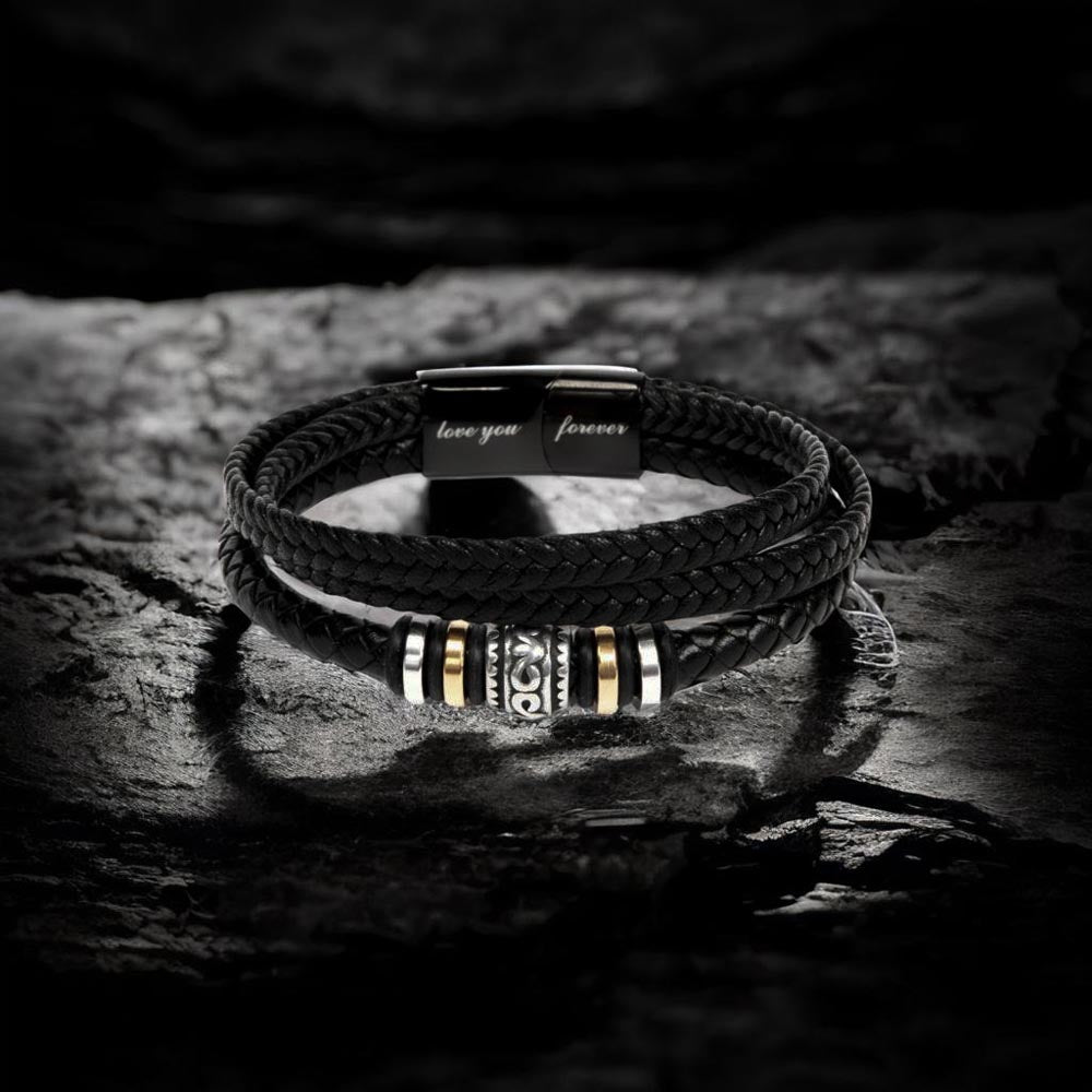 LGBTQIA+ In Your Arms I Found Love - Men's "Love You Forever" Bracelet