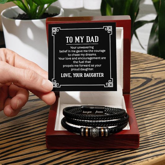 Love You Forever Bracelet - From Daughter To Dad