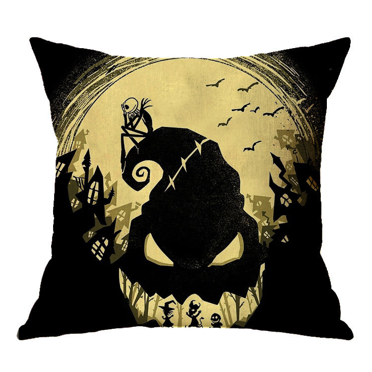 Linen Nightmare Before Christmas Halloween Pillow Covers