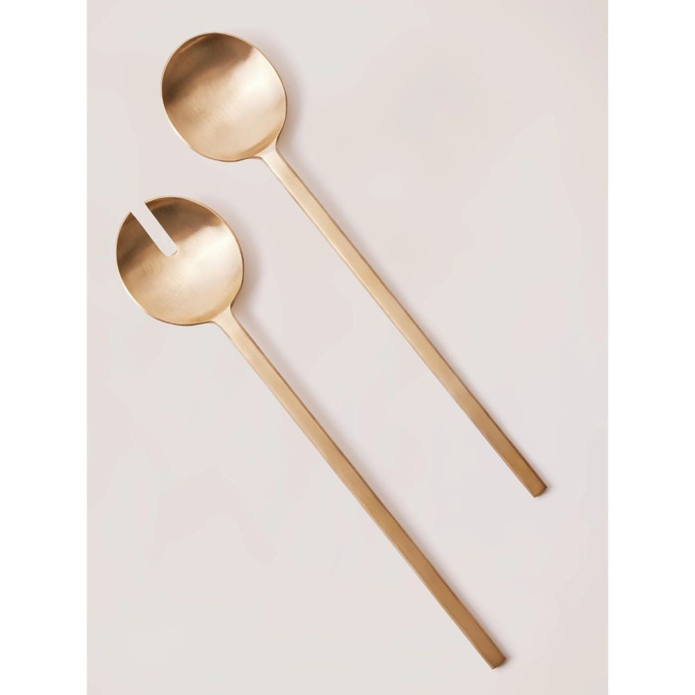 Golden Loop Salad Servers by Fleck