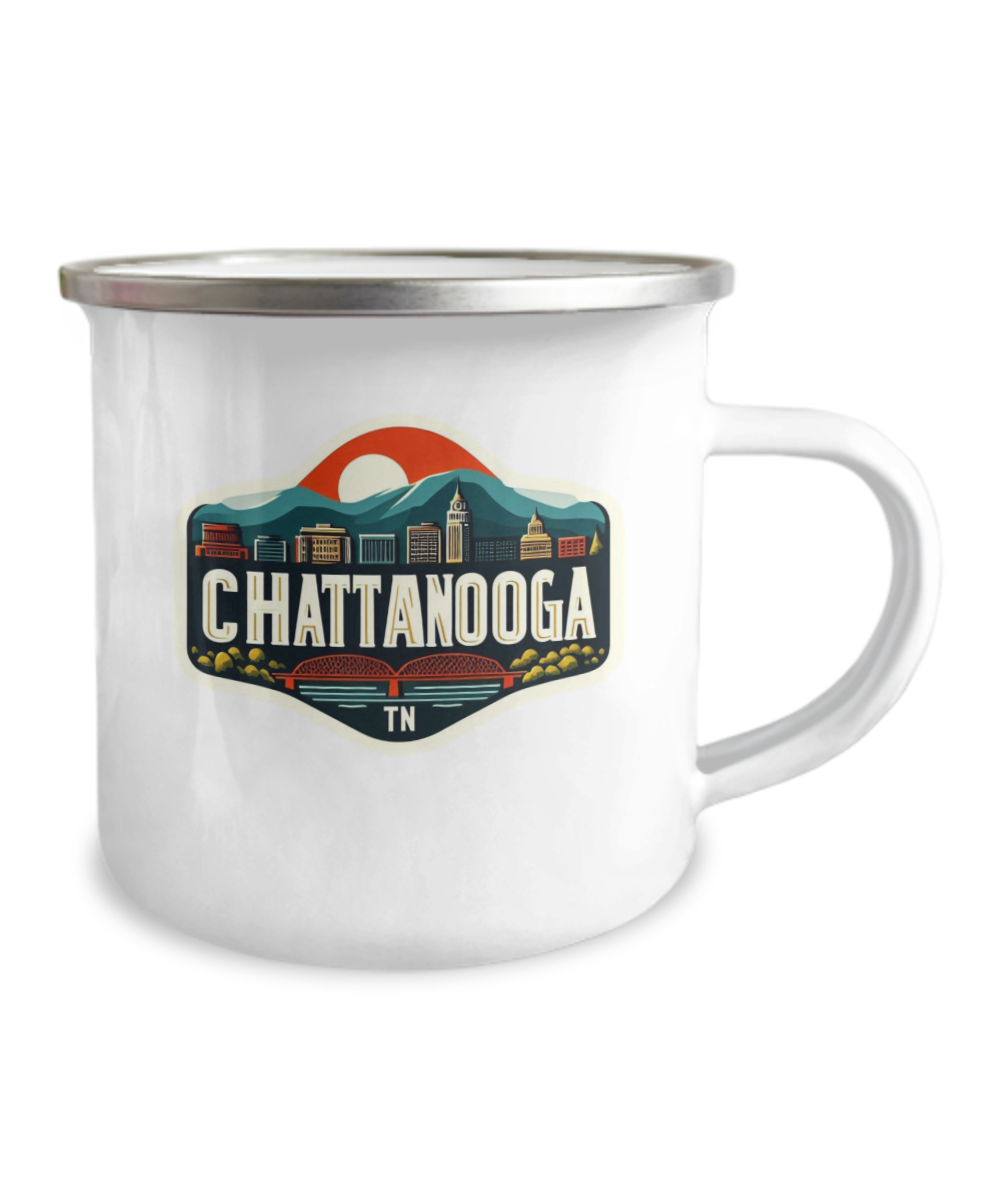 Camping Mug - Chattanooga Skyline- Charming and Functional