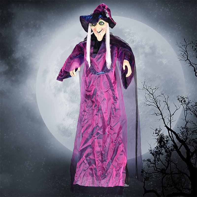 Halloween Voice Activated Horror Electric Witch Outdoor Decorations