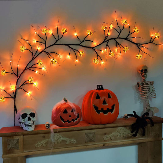 Halloween LED Willow Vine String Light -- Perfect For Decorating And Parties!