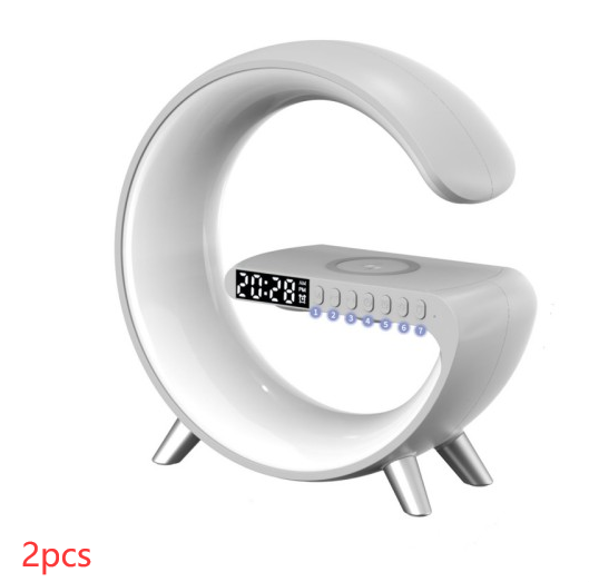 2023 New Intelligent G Shaped LED Lamp With Bluetooth Speaker and Wireless Charger -  Atmosphere Lamp App Control For Bedroom Home Decor