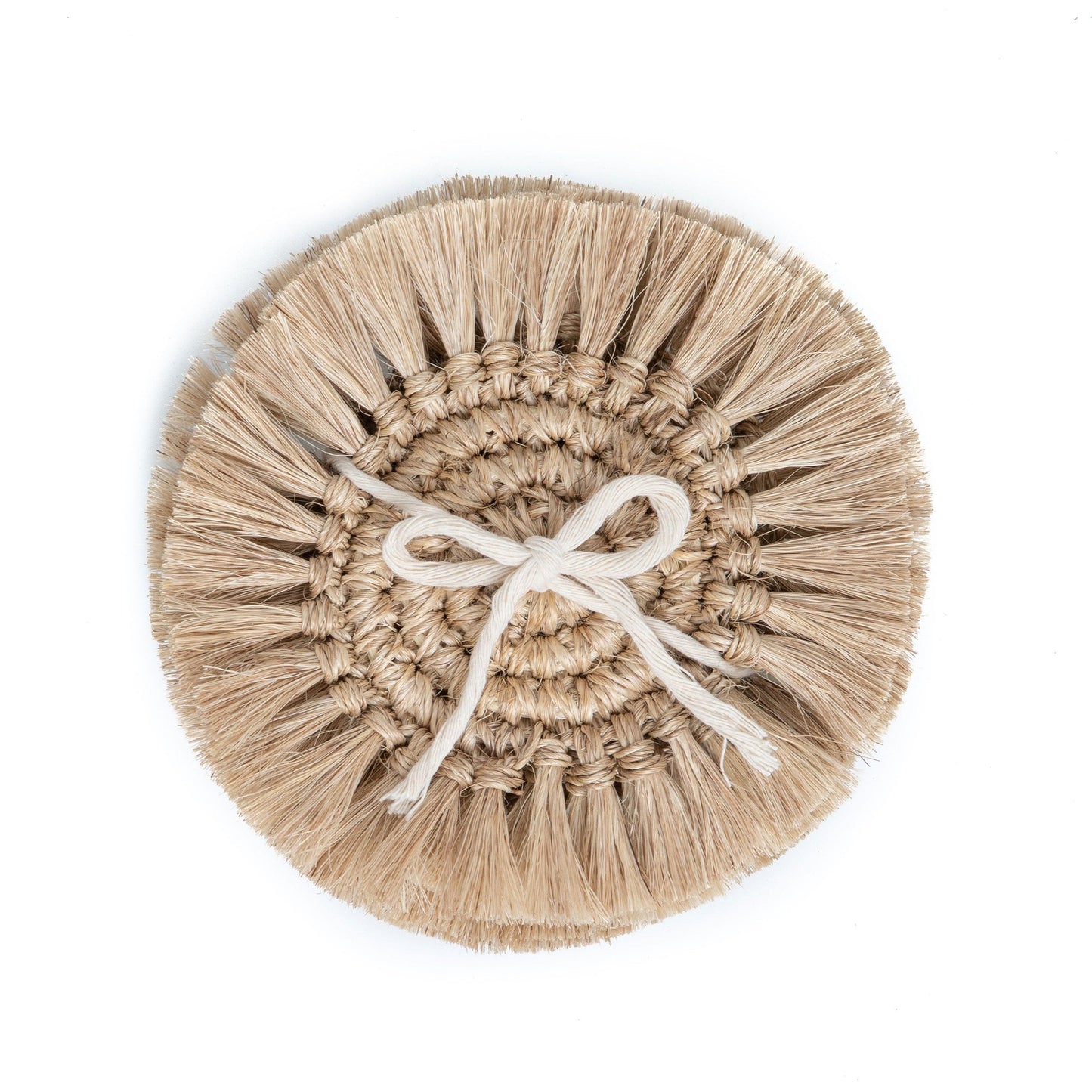 Fringes Coasters - Crafted by Tallo de Olivo - Set of 4