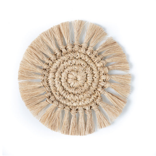 Fringes Coasters - Crafted by Tallo de Olivo - Set of 4