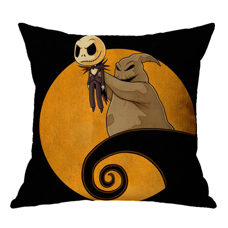 Linen Nightmare Before Christmas Halloween Pillow Covers