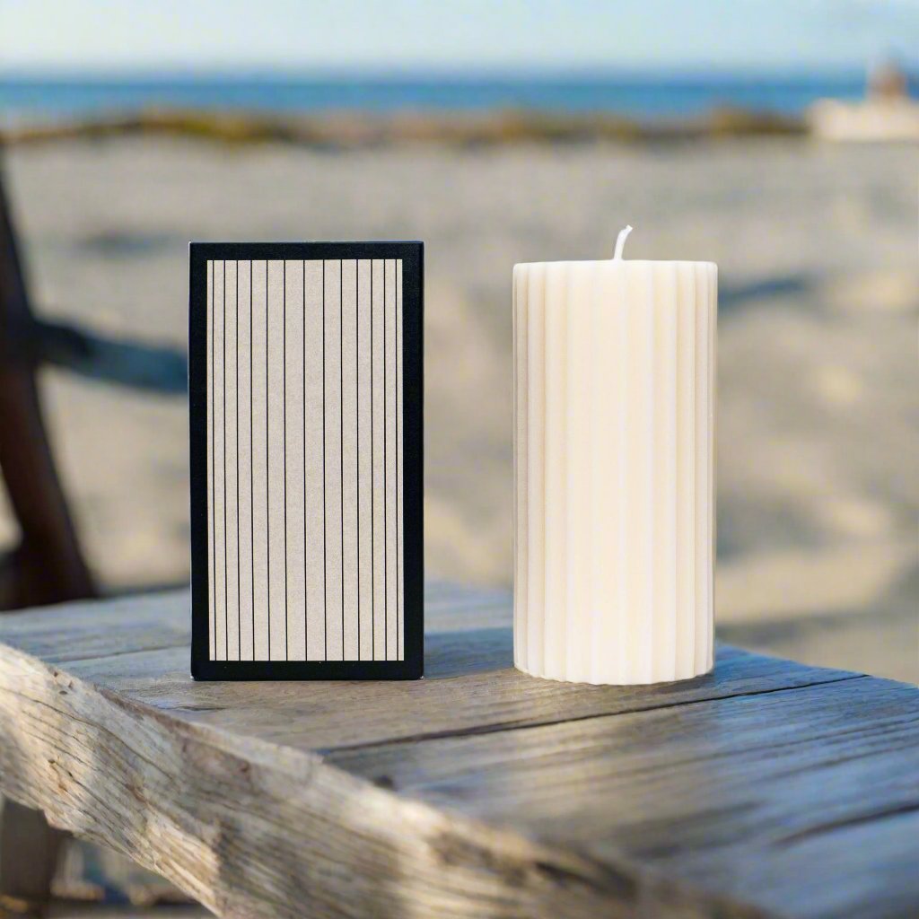 Herbal Pillar Candle by Field Kit - An AZMA Studio Design