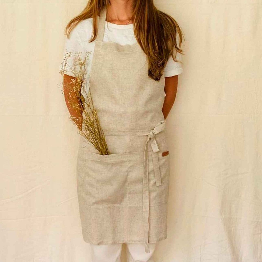 Lena Apron by Tallo de Olivo - A Linen Blended Masterpiece