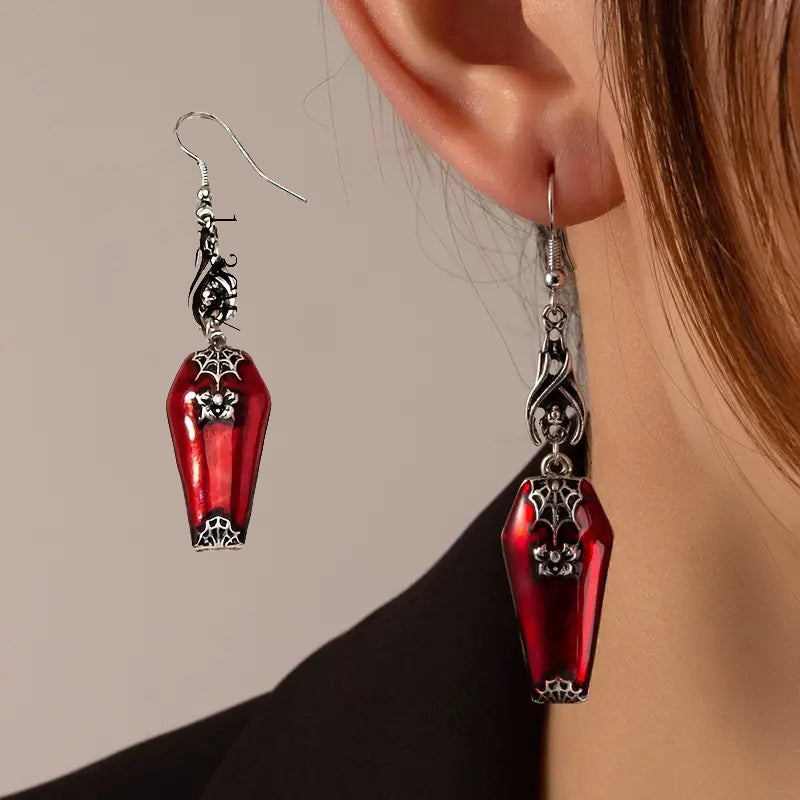 Halloween Style Earrings - Retro Red Earrings