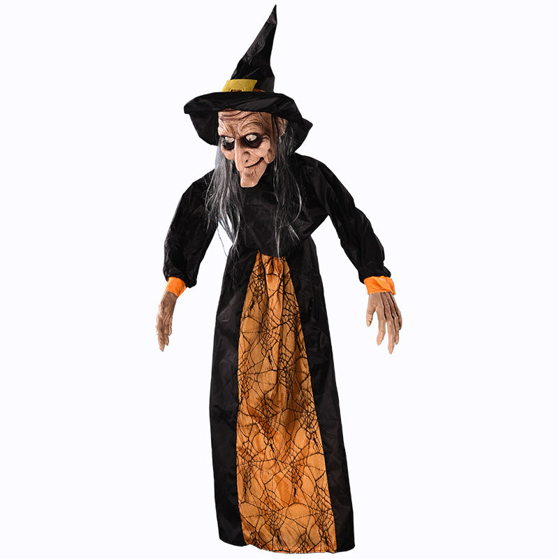 Halloween Voice Activated Horror Electric Witch Outdoor Decorations