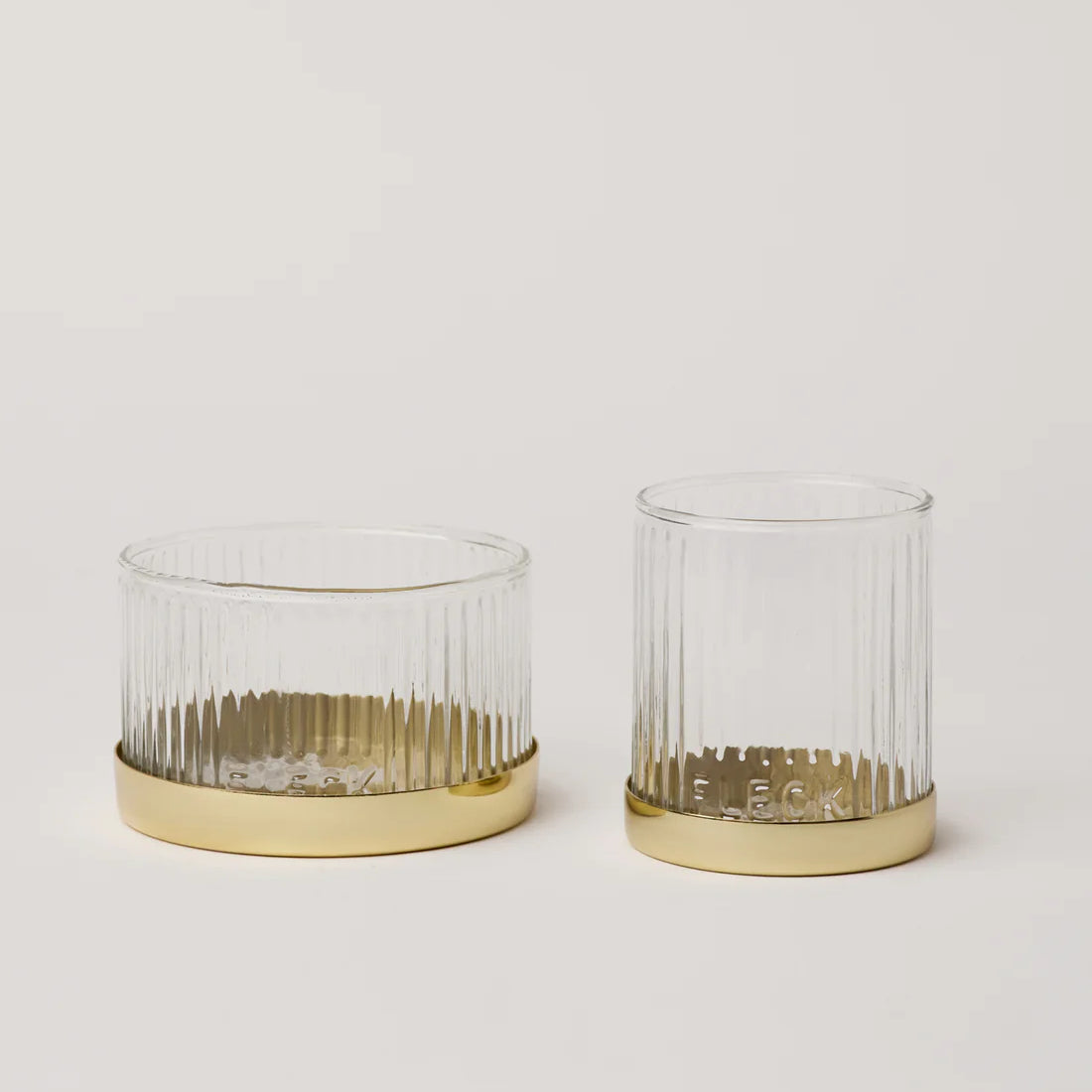 Fluted Glass Votive Set by Fleck - Stunning and Practical