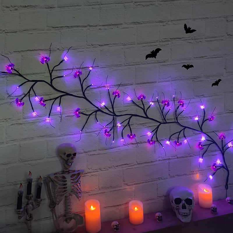 Halloween LED Willow Vine String Light -- Perfect For Decorating And Parties!