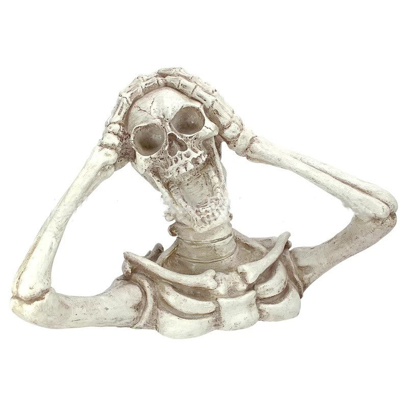 Screaming Skeleton Garden Statue and Halloween Decoration