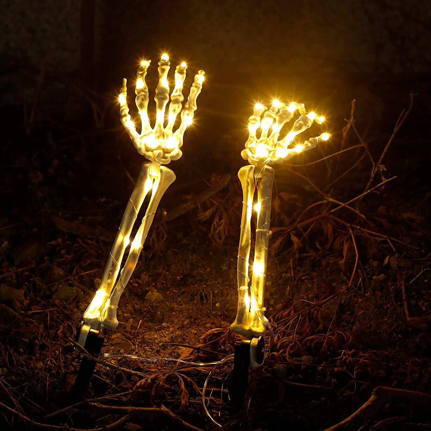 LED Luminous Skeleton Hands Yard Lights