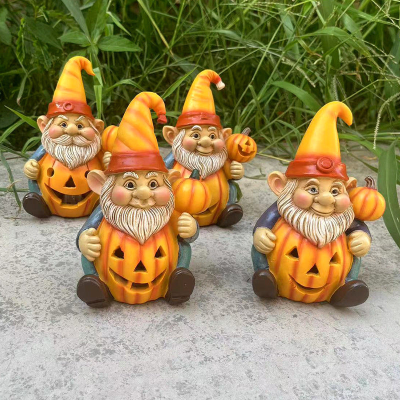 Pumpkin Gnomes Statues by Resin Crafts