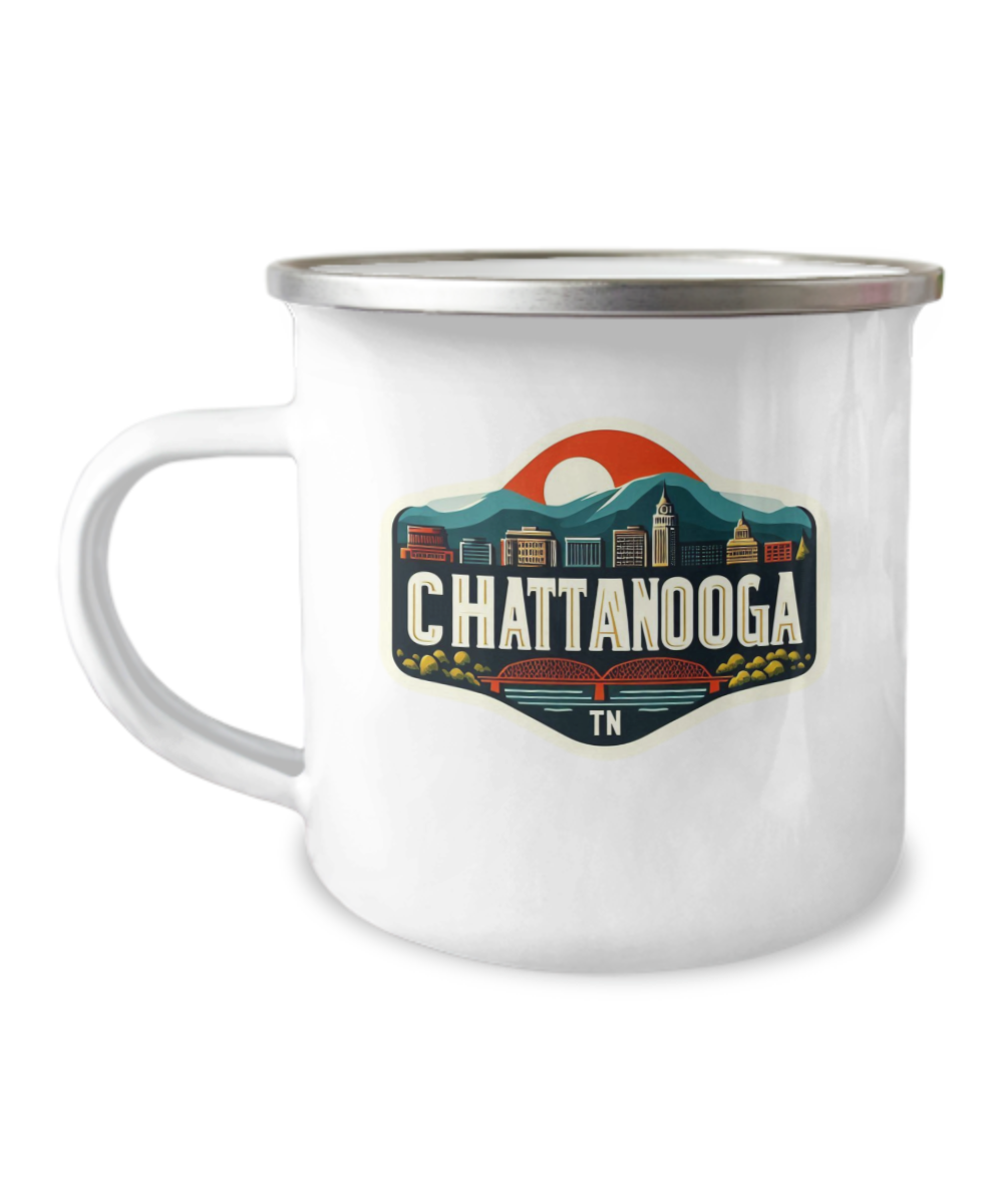 Camping Mug - Chattanooga Skyline- Charming and Functional