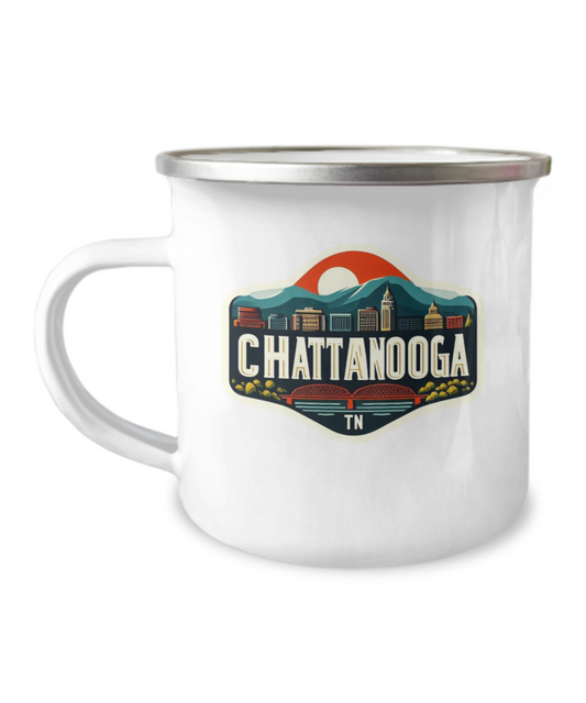 Camping Mug - Chattanooga Skyline- Charming and Functional