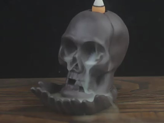 Skull Head Backflow Incense Burner