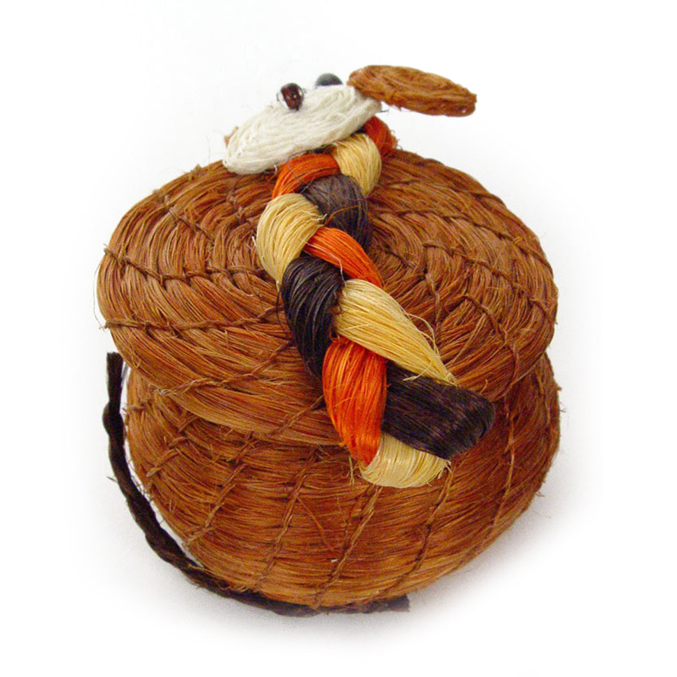 Gerry Giraffe Lidded Basket by Tintsaba