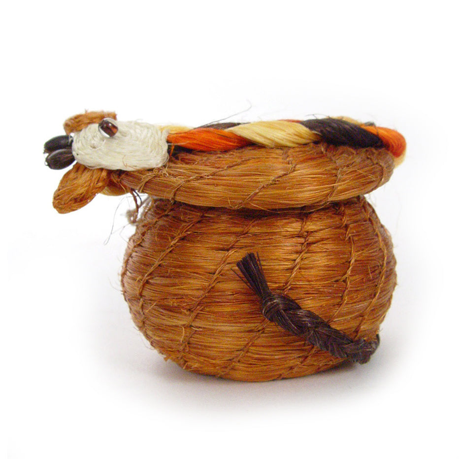 Gerry Giraffe Lidded Basket by Tintsaba