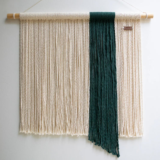 Green Moving Wall Hanging - Handmade in Mexico by Textile Artisans