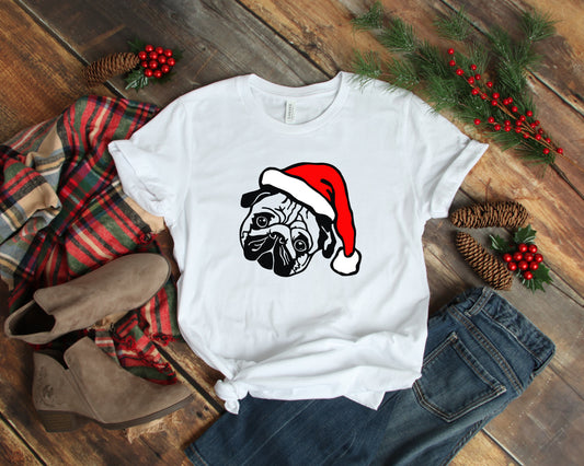 Santa Pug Christmas T-Shirt