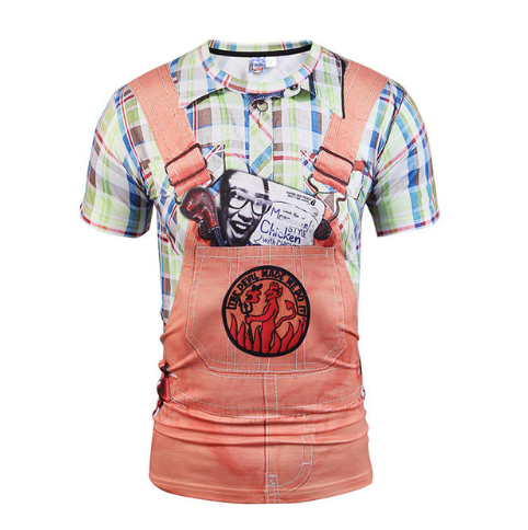 Fake Vest T-Shirts For Halloween Cosplay