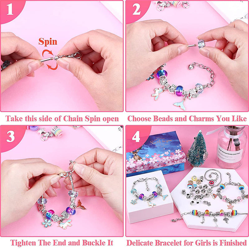 64 or 112 PCS DIY Christmas Jewelry Charm Kit Charm