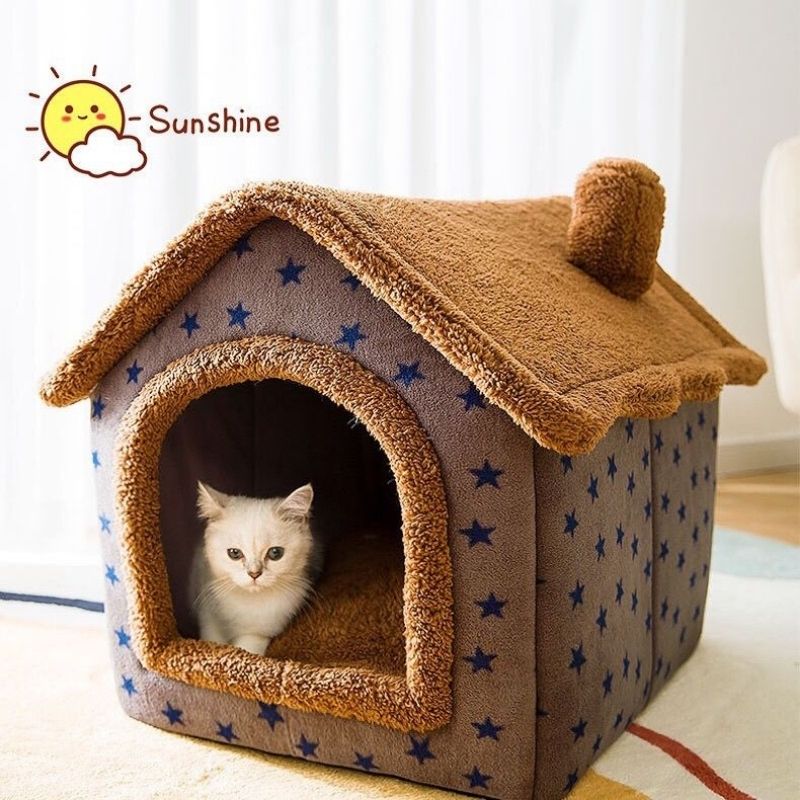 Soft Winter Dog and Cat Bed House