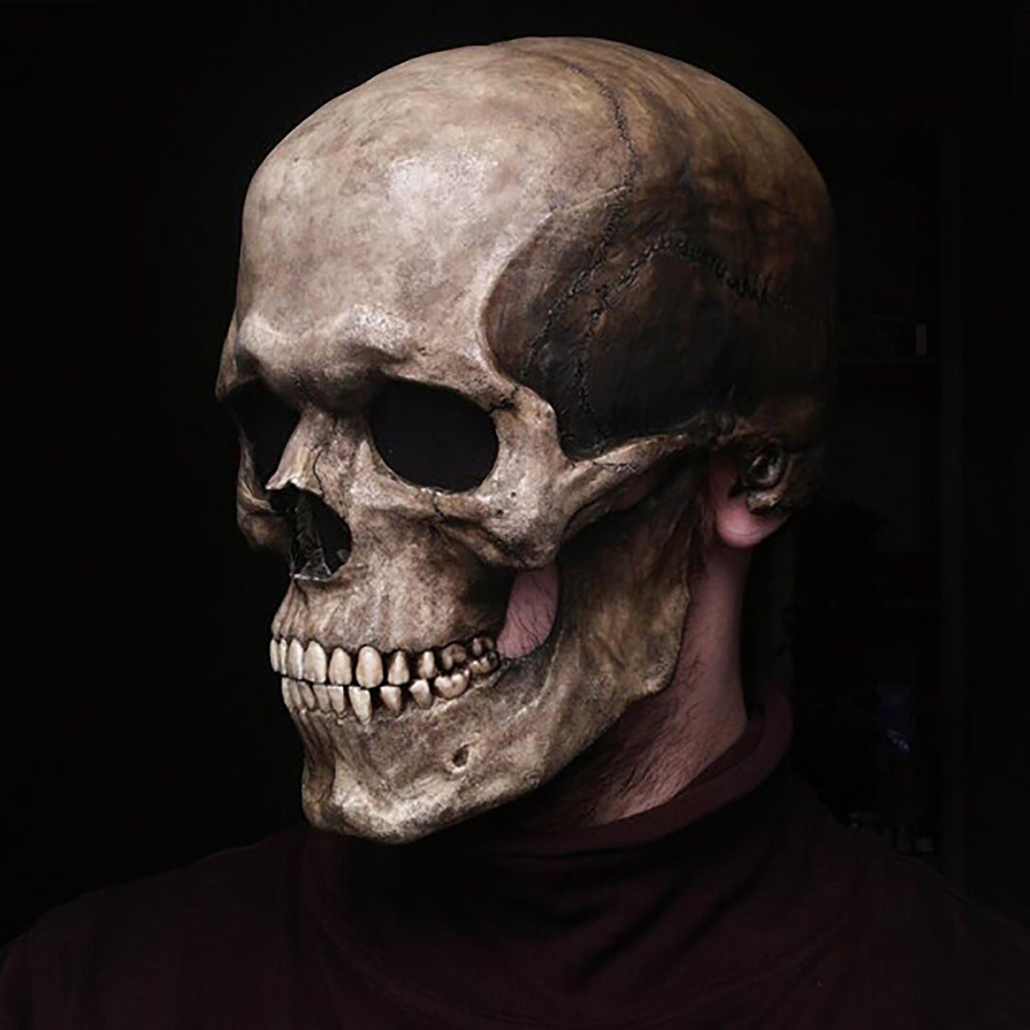 Talking Skull Mask - Moveable Jaw!