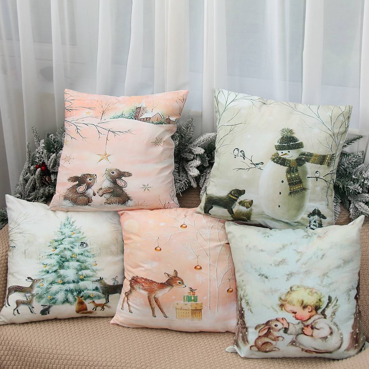 Merry Christmas Throw Pillows